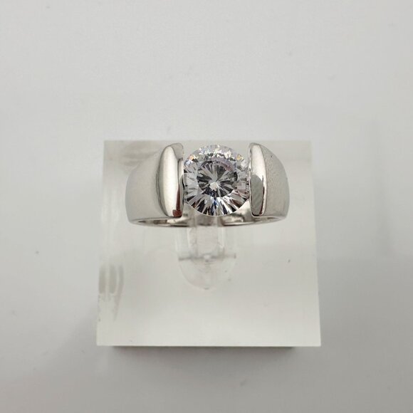 Shimmering and Beautiful 2.00 Carat DiamondLite Solitaire Ring  - Sterling Size - Picture 7 of 16